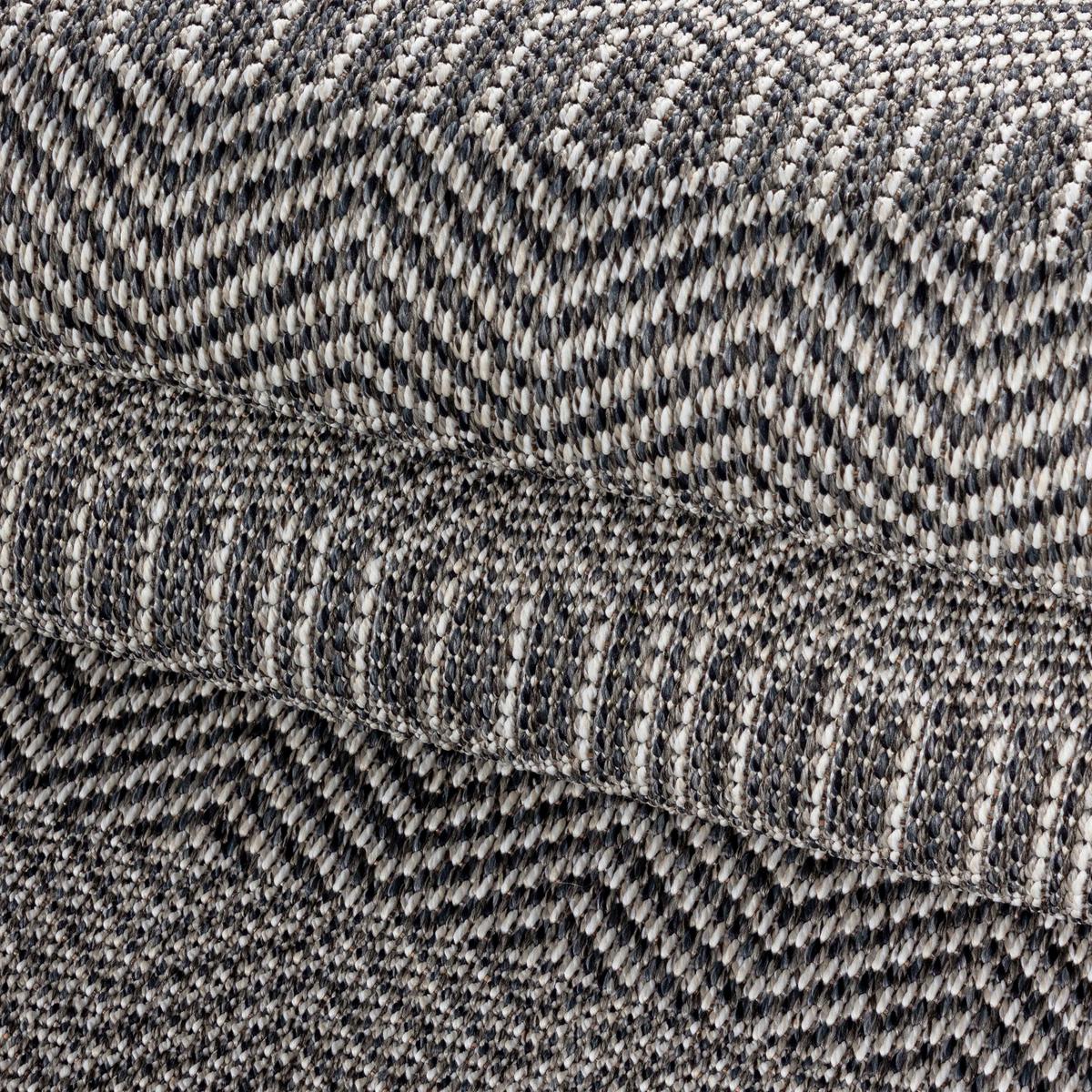 Flachwebeteppich Aruba - Grau, Design, Textil (80/150cm)