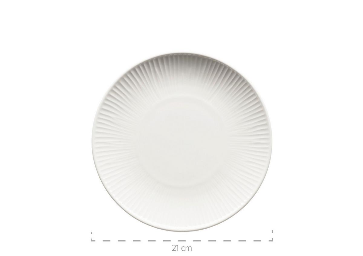 Frühstücksservice Dalia Weiß 18-Teilig - Basics, Keramik - Mäser
