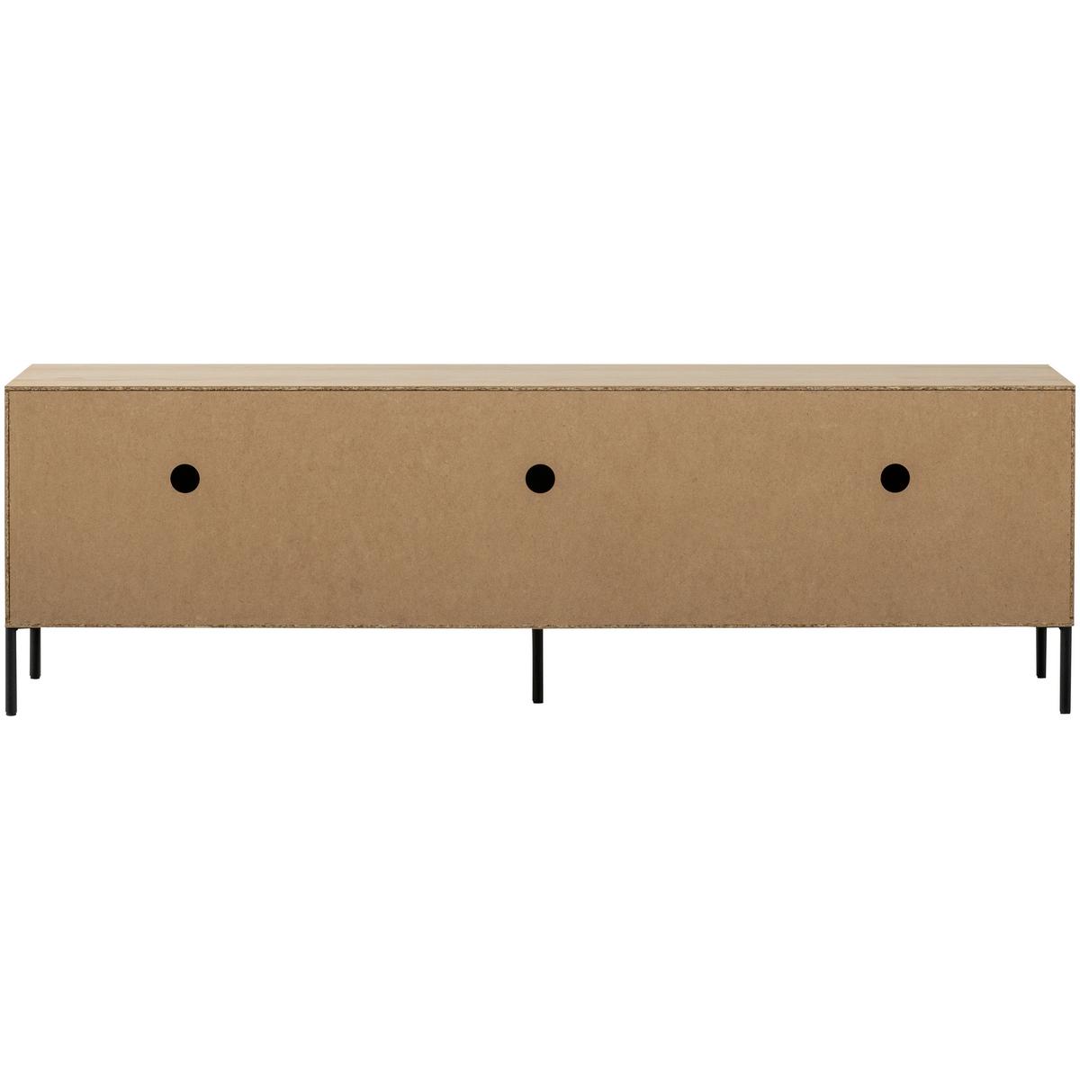 LOWBOARD Gravure Braun B: 180cm - Schwarz/Braun, Design, Holz (180/56/46cm) - Livetastic