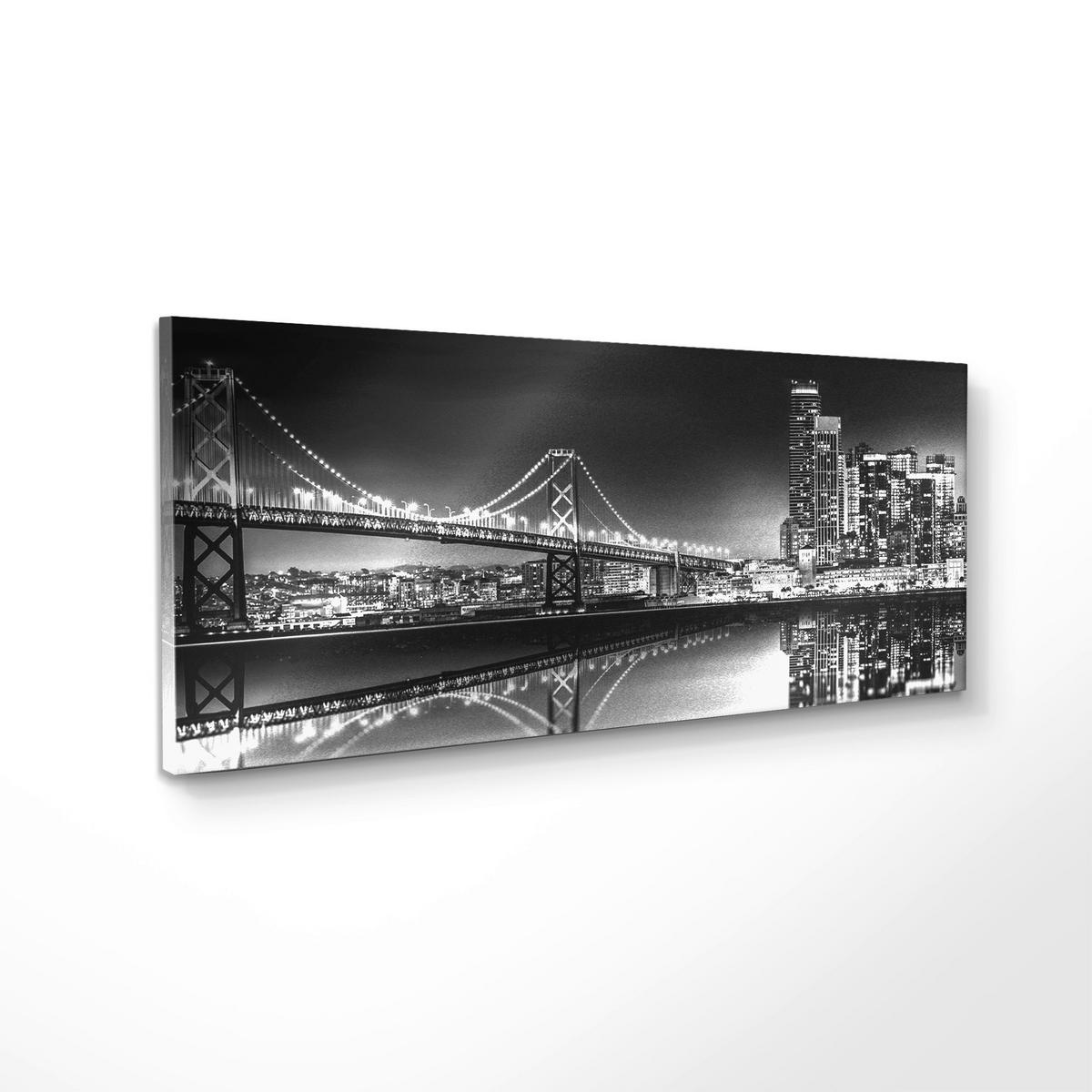 OBRAZ NA PLÁTNE BRIDGE - viacfarebná, Basics, drevo/textil (150/60cm)