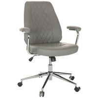 Drehstuhl Theo I - Schwarz/Grau, Basics, Leder/Kunststoff (68/96-103/68cm) - MID.YOU