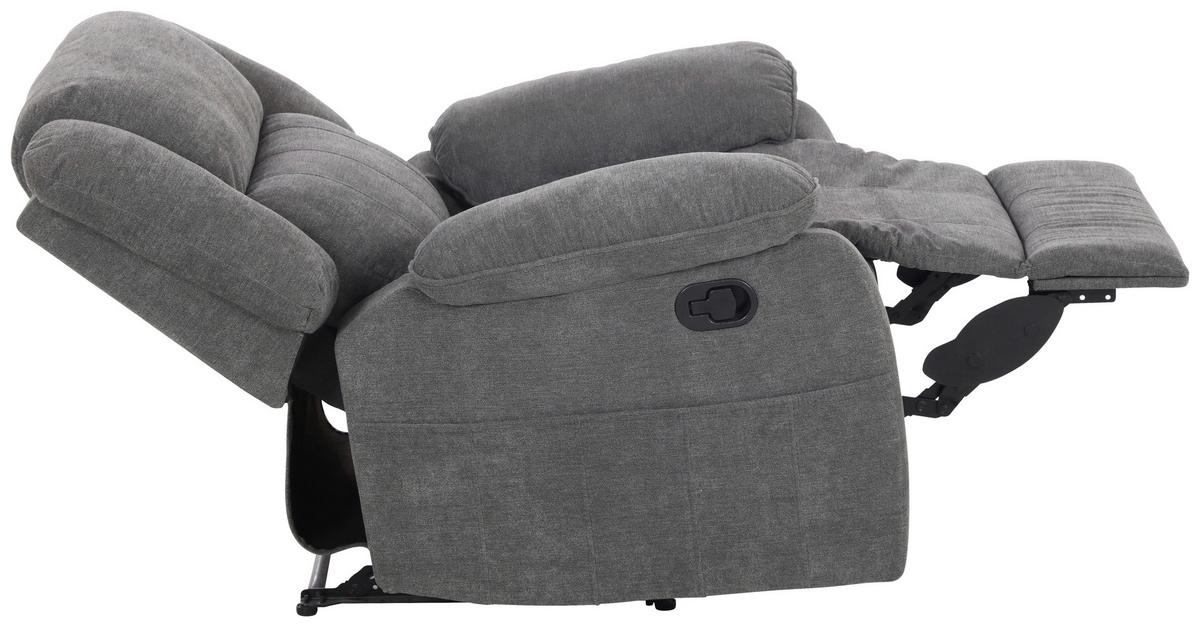 Tv-fotel Chester - szürke, Basics, textil (94/101/90cm) - P & B