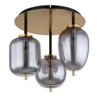 Mennyezeti Lámpa 15345-3dmm - sárgaréz, Design, Üveg/fém (46/36cm) - Globo