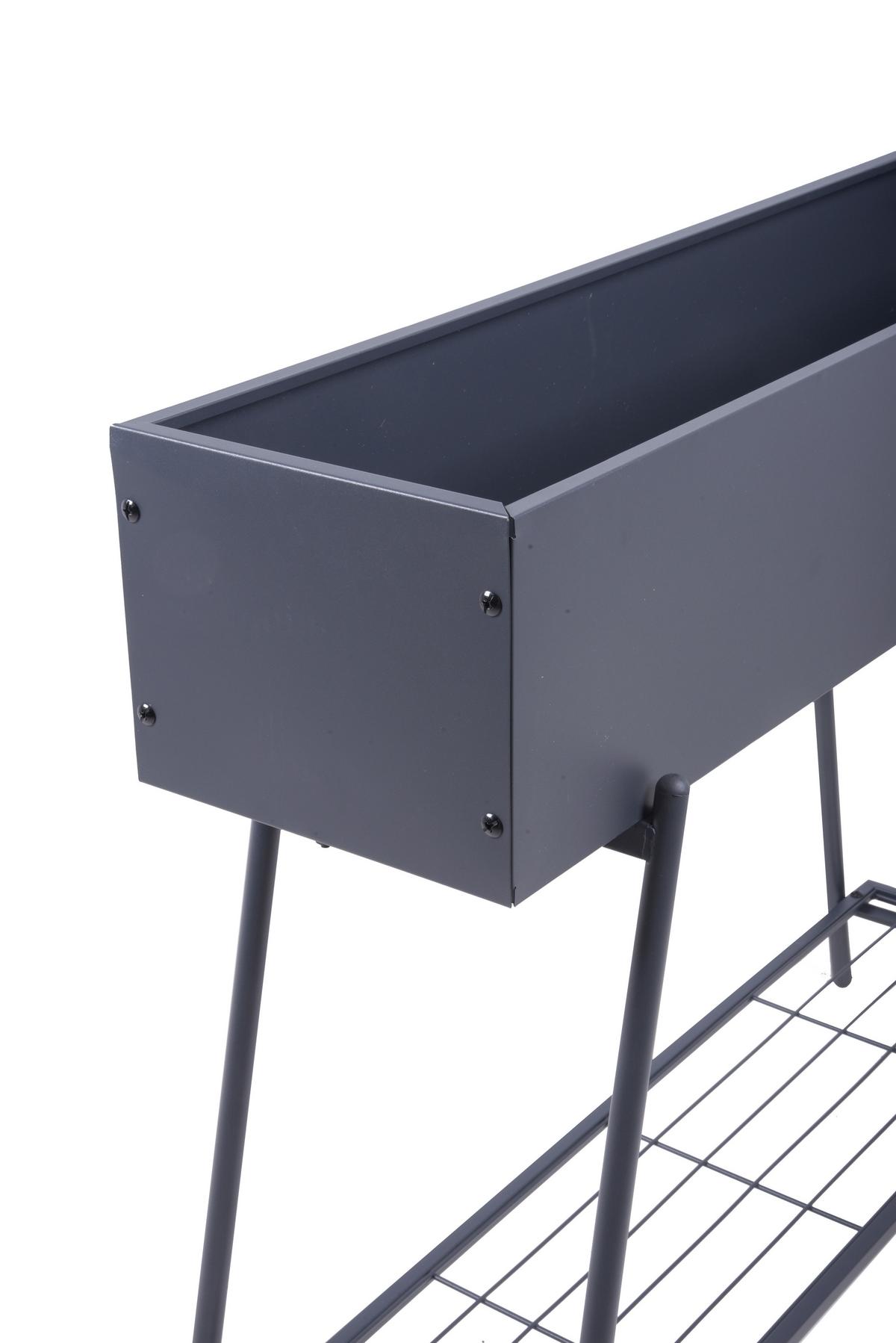 Blumenkasten Blumenkasten Jasmin - Anthrazit, Basics, Metall (30/80/96cm)