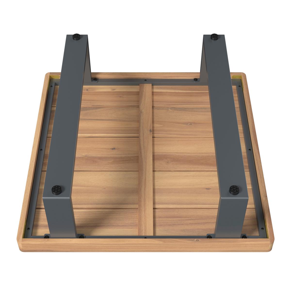 TERASOVÁ SEDACIA SÚPRAVA GABRIEL - farba akácie, Natur, kov/drevo - Mömax