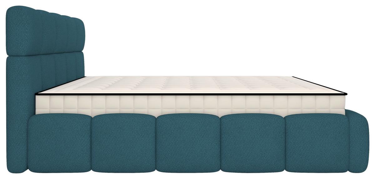Polsterbett Cloudy M. Matratze Türkis, Lf: 180x200 Cm - Türkis, Trend, Holz/Holzwerkstoff (180/200cm) - Luca Bessoni