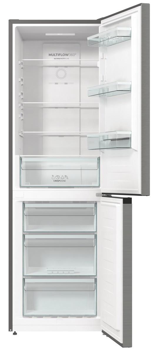 Kühl-gefrier-kombination N61ea2xl4 - Edelstahlfarben, Basics, Glas/Kunststoff (60/185/59,2cm) - Gorenje