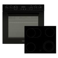 Herdset HSHDB735 Mican 8900 W 220-240 V - Schwarz, Basics, Glas/Metall (60/60,5/31,5cm) - Mican