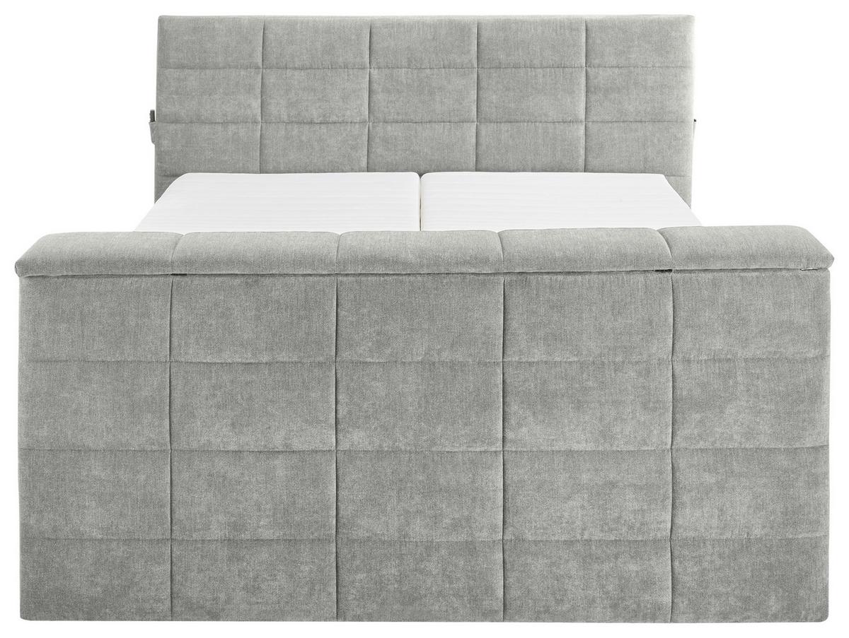 Boxspringbett Mit Topper 180x200 Cm Denver - Schlammfarben, KONVENTIONELL, Textil (180/200cm) - Carryhome