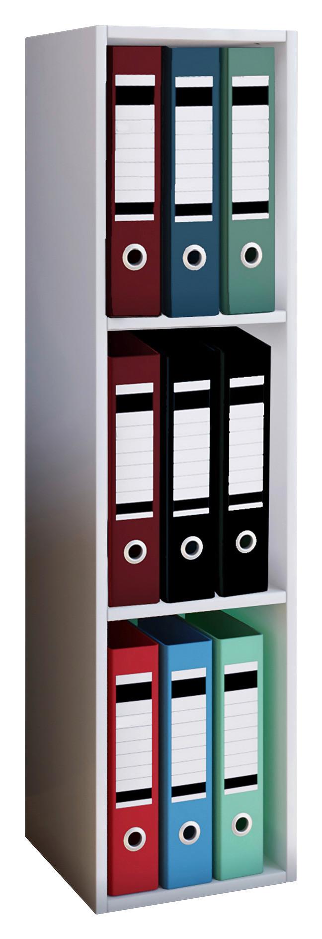 Aktenregal Offas Weiß B 34 Cm - Weiß, Design, Holzwerkstoff (34/107/30cm) - MID.YOU