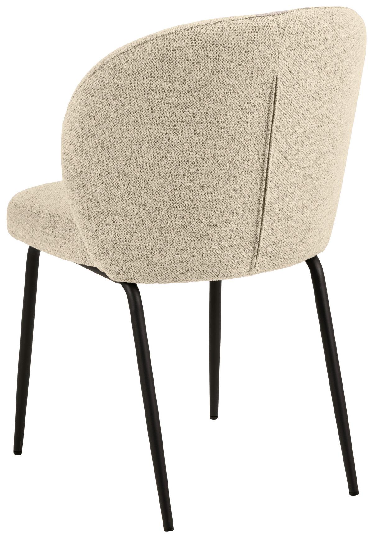 Stolička Patricia béžová - čierna/krémová, Modern, kov/textil (52/85/57,5cm) - MID.YOU