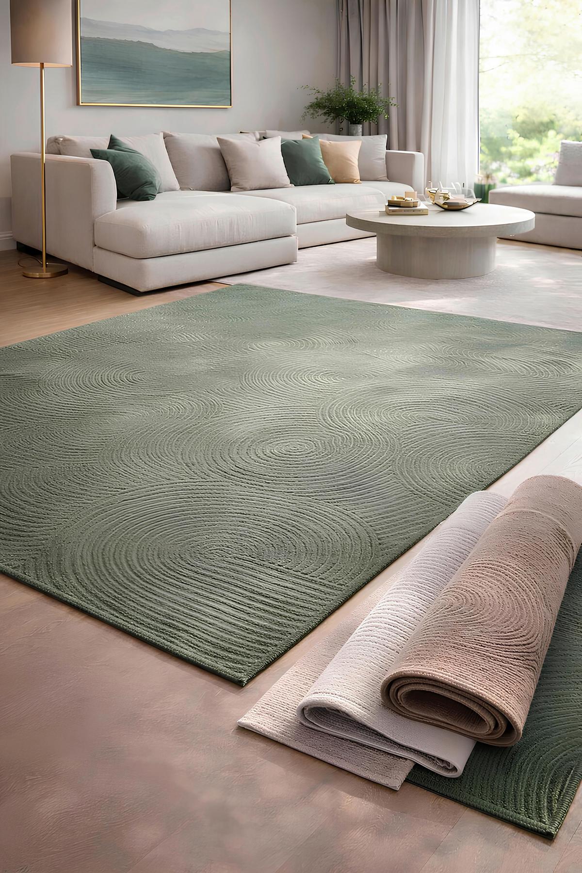 Webteppich, 100x150cm Manuel - Grün, Basics, Textil (100/150cm) - Luca Bessoni