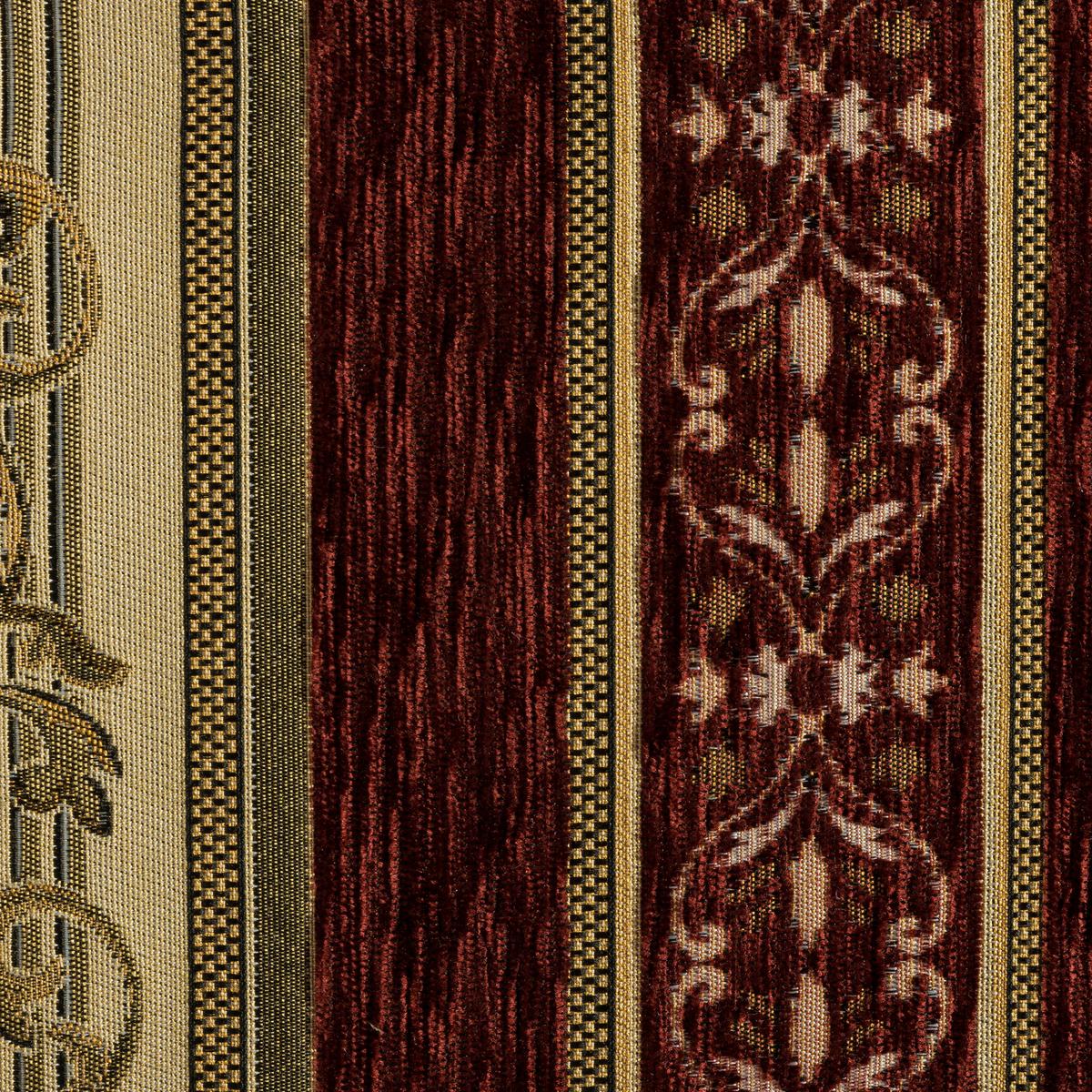 Recamiere Corona Rot/Beige, Streifen Design - Beige/Rot, Design, Textil (191/83/81cm) - Max Winzer