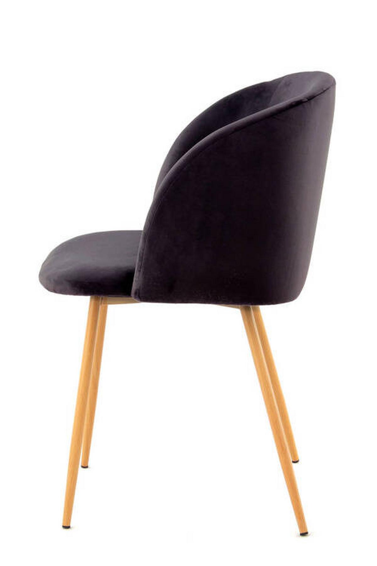 Sada stoličiek 2 kusy - čierna, Design, kov/plast (54/84/56cm)
