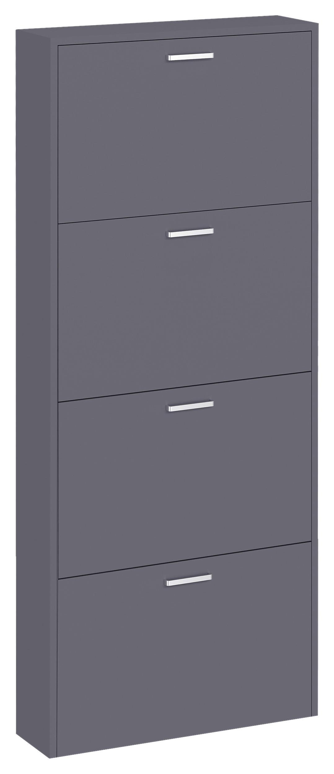 Schuhschrank Sulos Anthrazit B: 59 cm - Anthrazit, Design, Holzwerkstoff (59/144/17cm) - MID.YOU