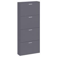 Schuhschrank Sulos Anthrazit B: 59 cm - Anthrazit, Design, Holzwerkstoff (59/144/17cm) - MID.YOU