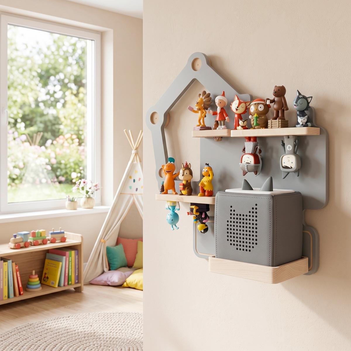 Kinderregal Boarti Grau B: 44 cm - Grau, MODERN, Holzwerkstoff (44/39/19cm) - Livetastic