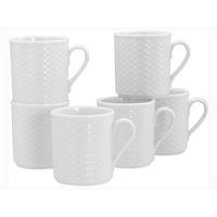 Kaffeebecherset Polo Porzellan, Weiß, 6-teilig - Weiß, Basics, Keramik (250ml) - Creatable