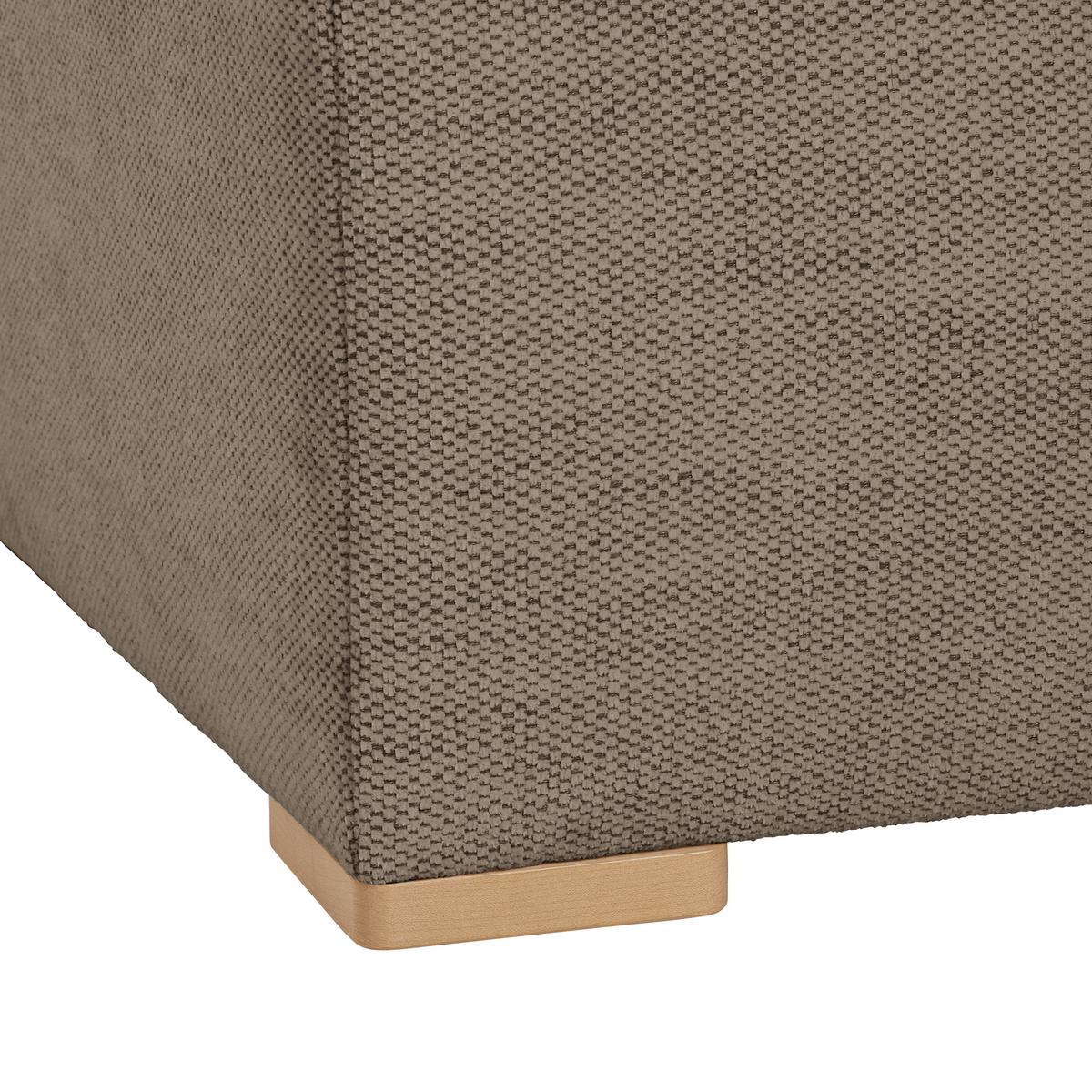 Wohnlandschaft Vouge Braun U: 283x371x208 Cm - Buchefarben/Schwarz, KONVENTIONELL, Textil (283/371/208cm) - Livetastic