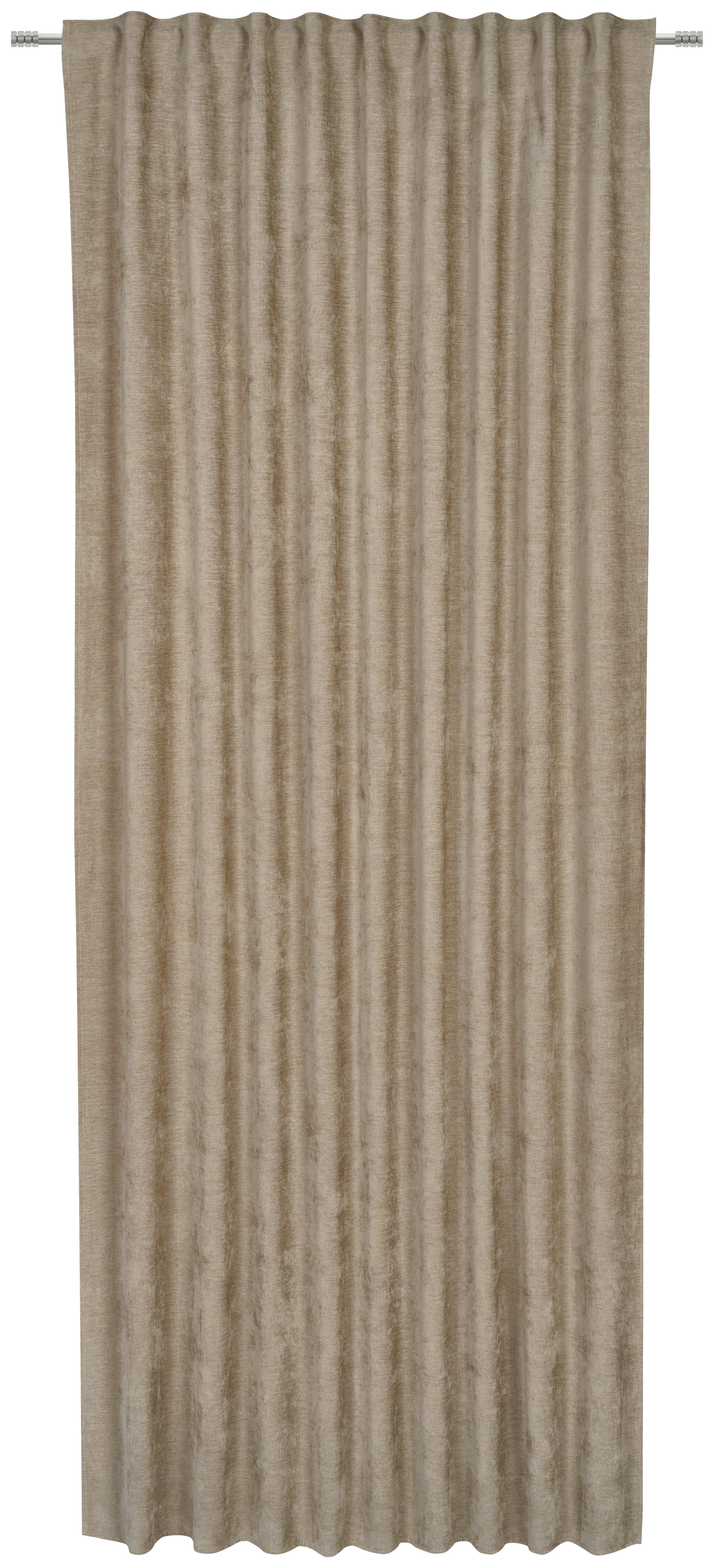 Sötétítőfüggöny Luisa Kb. 140/245cm - taupe, Romantik / Landhaus, textil (140/245cm) - James Wood