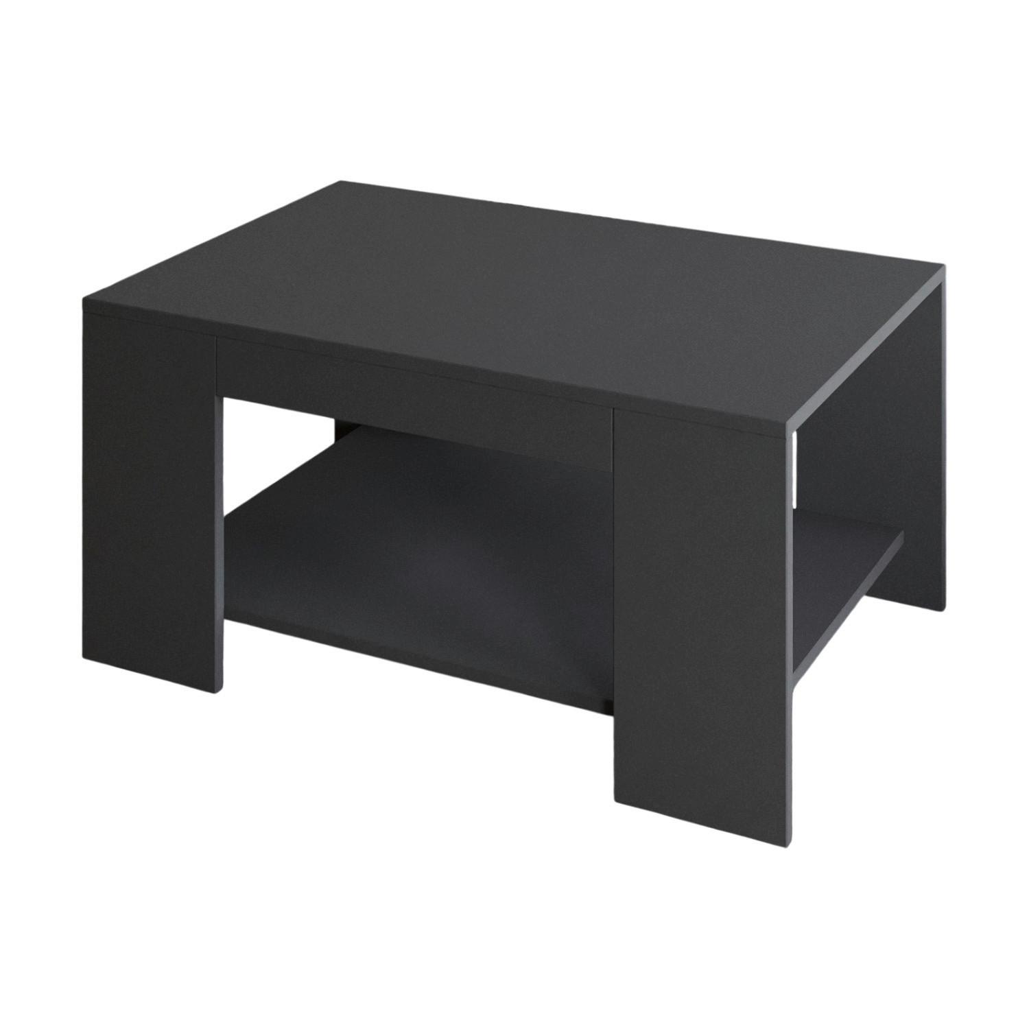 Couchtisch Lina Anthrazit B: 90 Cm - Anthrazit, Design, Holzwerkstoff (90/60/44cm) - Livetastic