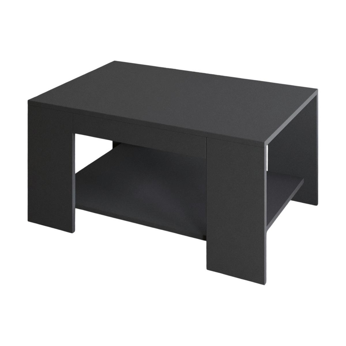 Couchtisch Lina Anthrazit B: 90 Cm - Anthrazit, Design, Holzwerkstoff (90/60/44cm) - Livetastic