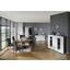Highboard Avensis 22 B - Eichefarben/Schwarz, MODERN, Glas/Holzwerkstoff (150/114,6/43,1cm) - Luca Bessoni