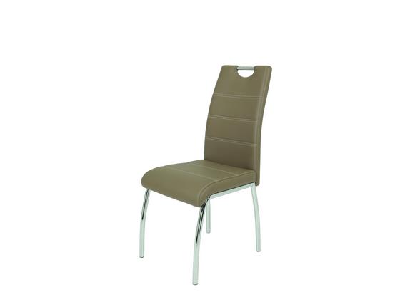 Židle Susi - bílá/světle hnědá, Moderní, kov/umělá hmota (44/98/61cm) Židle Susi - bílá/světle hnědá, Moderní, kov/umělá hmota (44/98/61cm)