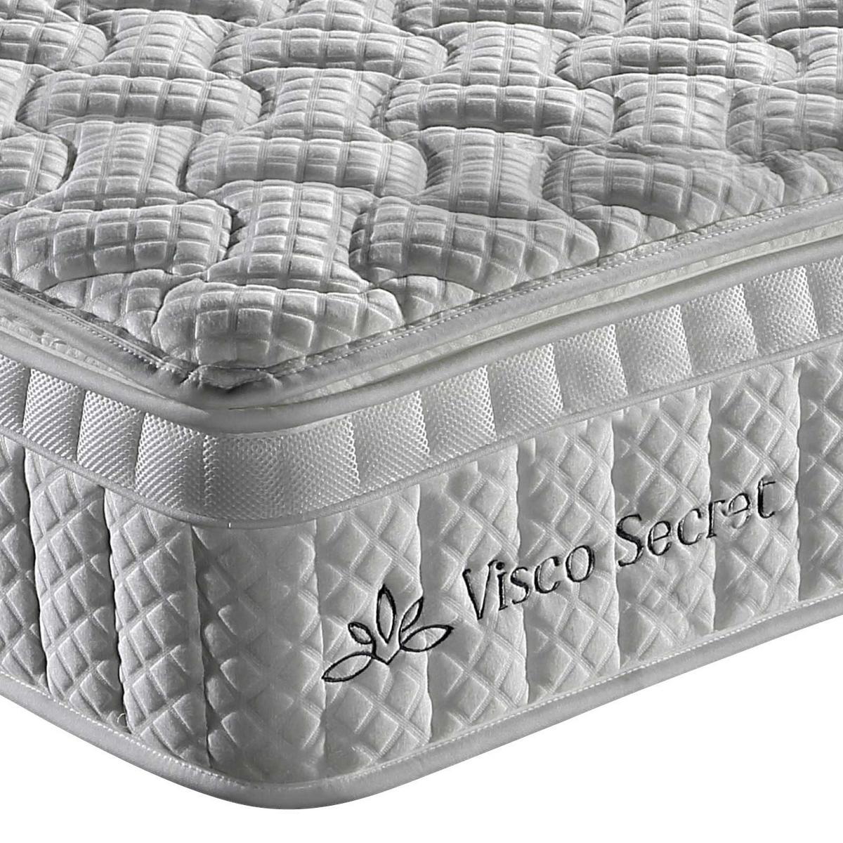 Viscomatratze Visco Secret 140x200 cm H4 H: 27 cm - Weiß, Textil (140/200cm) - Ele