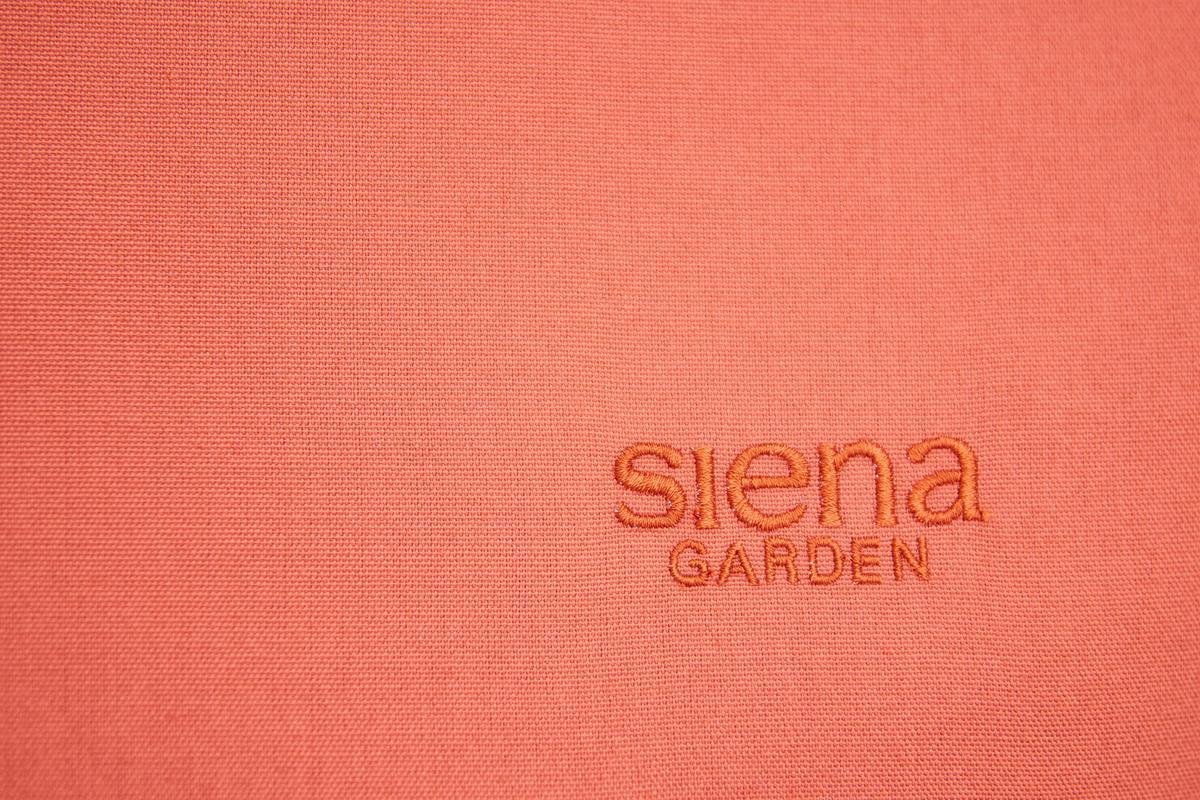 Garten-Relaxliege P02079 - Orange, KONVENTIONELL, Textil/Metall (57/81/143cm) - Siena Garden