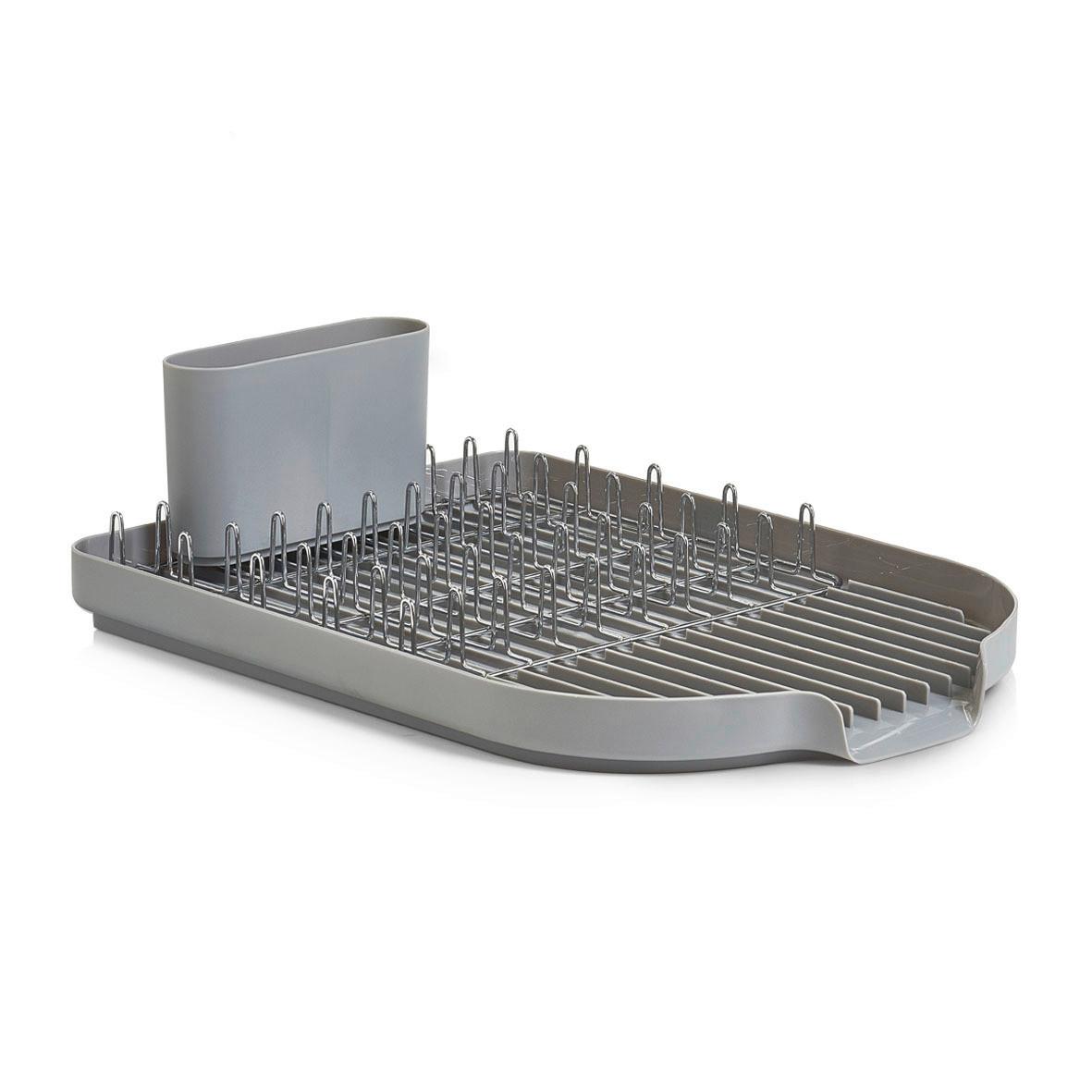 Geschirrabtropfkorb Metall/Kunststoff. grau - Grau, Basics, Kunststoff/Metall (45/32/12,5cm) - Zeller Present