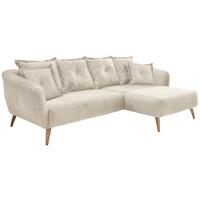 Ecksofa Baggio, Beige, Buchefarben, S: 277x162 Cm - Beige/Buchefarben, MODERN, Textil (277/162cm) - Livetastic