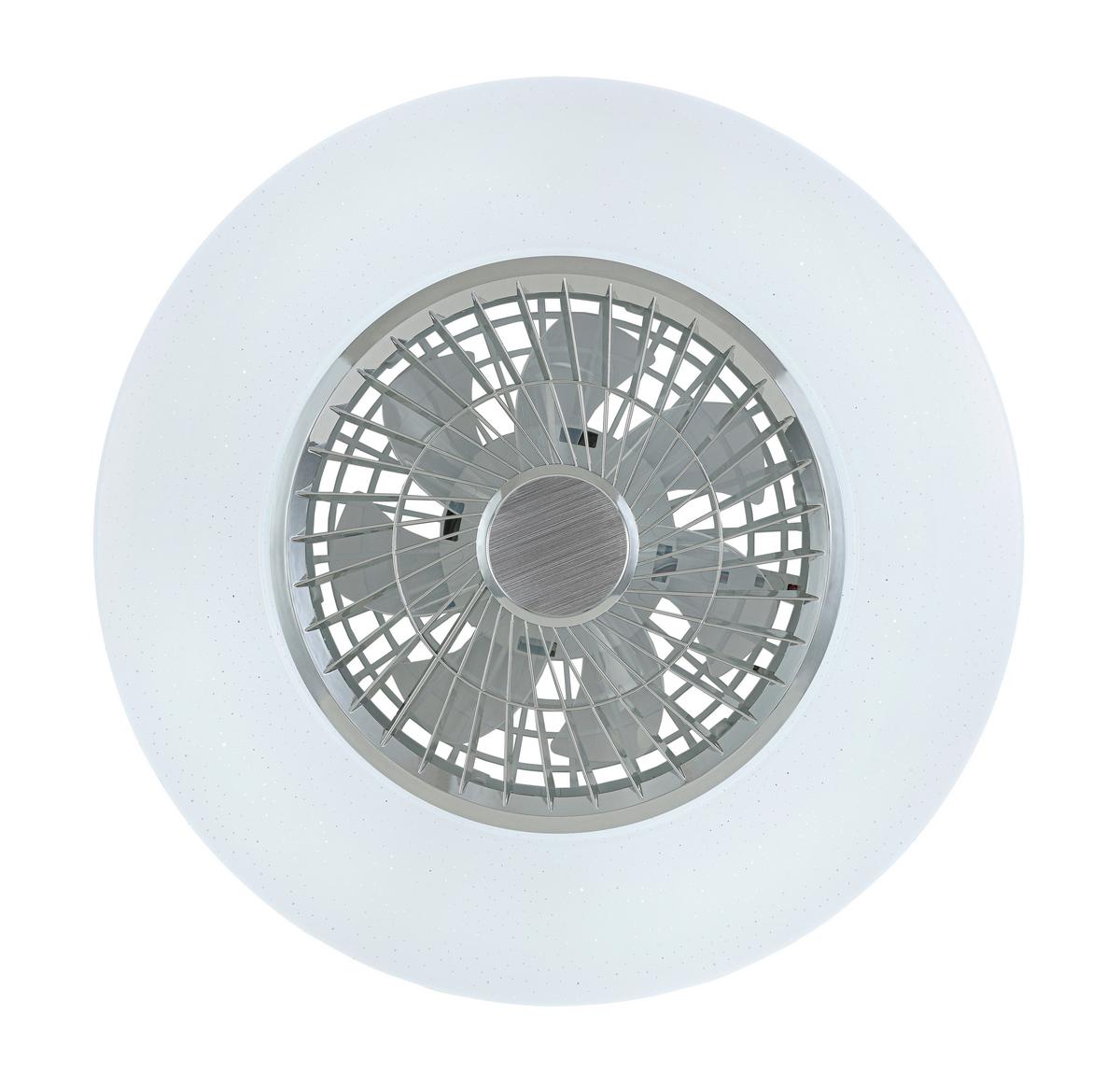 STROPNÉ LED SVIETIDLO LUFTIKU - biela/chrómová, Konventionell, kov/plast (58/14,5cm) - Premium Living