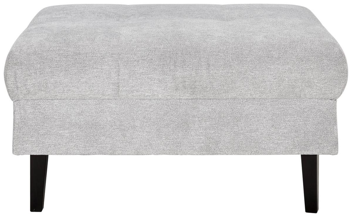 Taburet BOSTON, šedá, max. 100 kg - šedá/černá, Konvenční, dřevo/textil (93/46/75cm) - Based