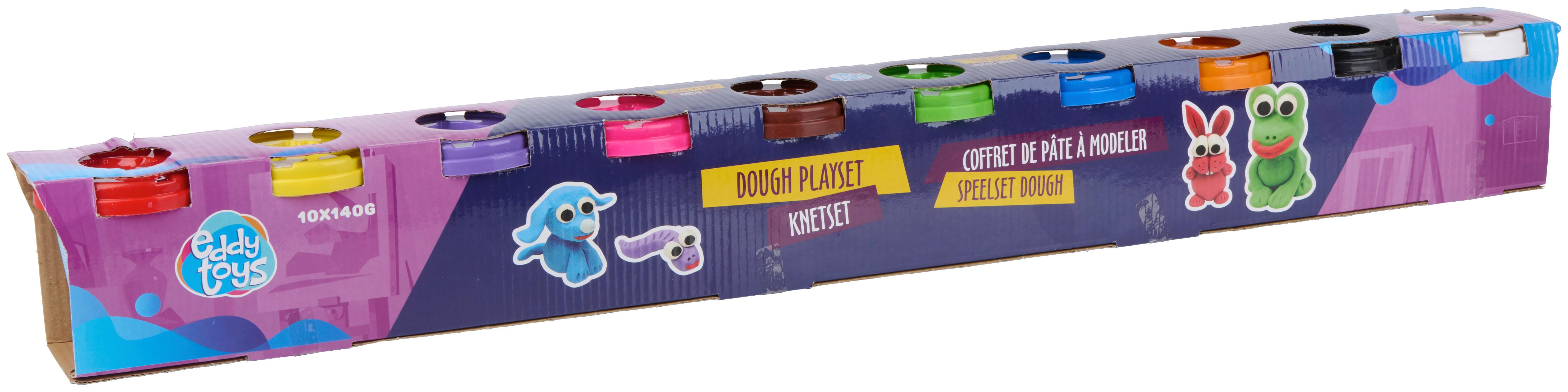 Doughset DOUGHSET 10 X 140 G - Multicolor, LIFESTYLE, Naturmaterialien (78/8/9,5cm)
