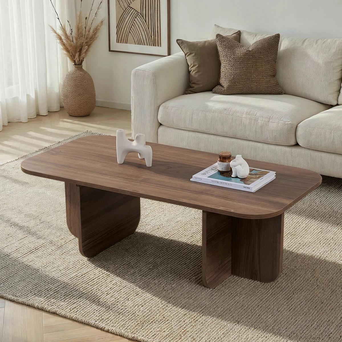 COUCHTISCH Akira Walnussfarben L: 120cm - Walnussfarben, Design, Holzwerkstoff (120/60/41cm) - MID.YOU