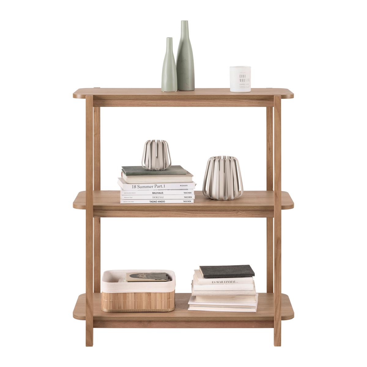 REGÁL KAVOK -EXKLUSIV- - farba jaseňa/prírodná farba, Natur, drevo/kompozitné drevo (80/90/35cm) - Premium Living
