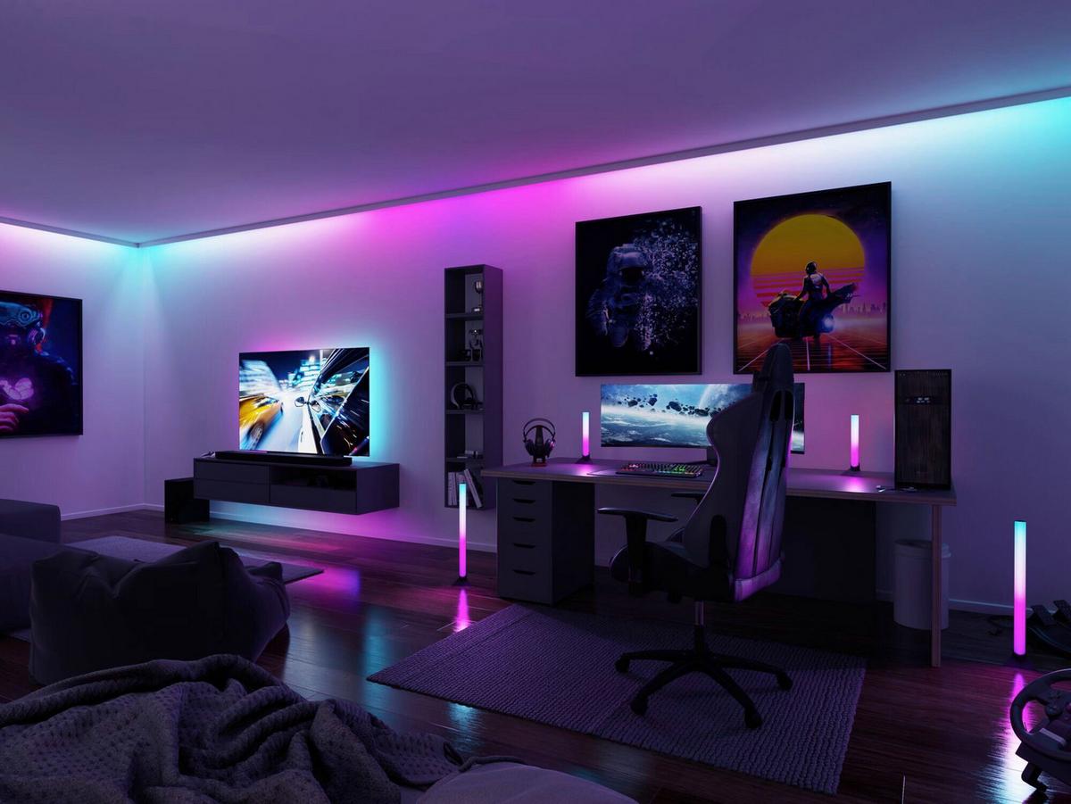 LED-Streifen Rgb L: 1,5 m - Schwarz, Basics, Metall (150,0/1,0/0,2cm) - Paulmann
