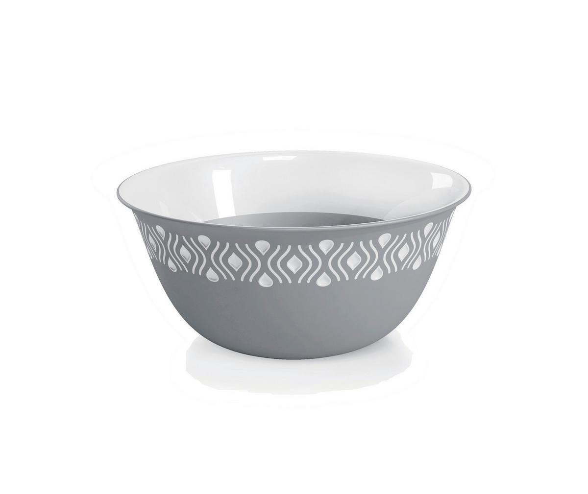 Schüssel Schüssel Mittel - Grau - Grau, Basics, Kunststoff (19cm)