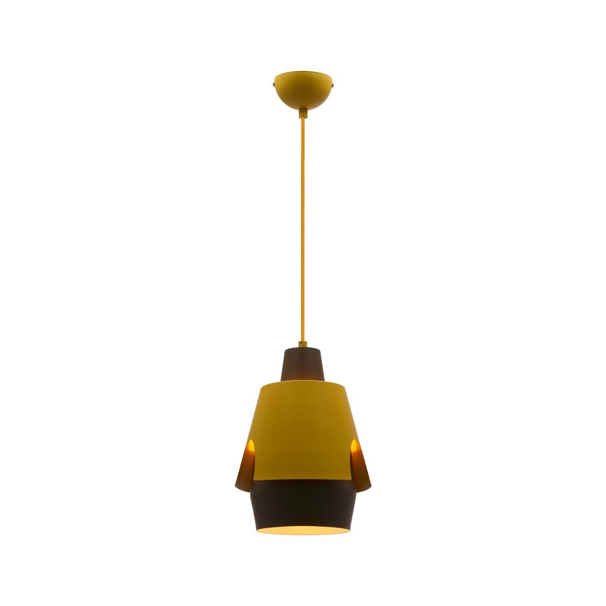 Pendelleuchte 50101149 Falun - Gelb/Grau, Design, Metall (22/22/150cm)