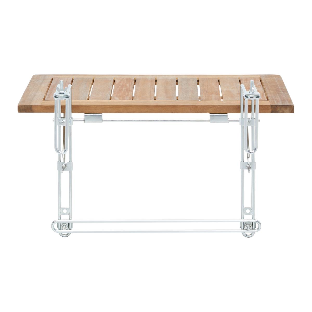 Balkónový stůl Helena - barvy akácie, Moderní, dřevo (60/34/40cm) - Bessagi Garden