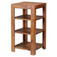 Regál mumbai masív - barvy sheesham, Moderní, dřevo (44/80/44cm) - MID.YOU