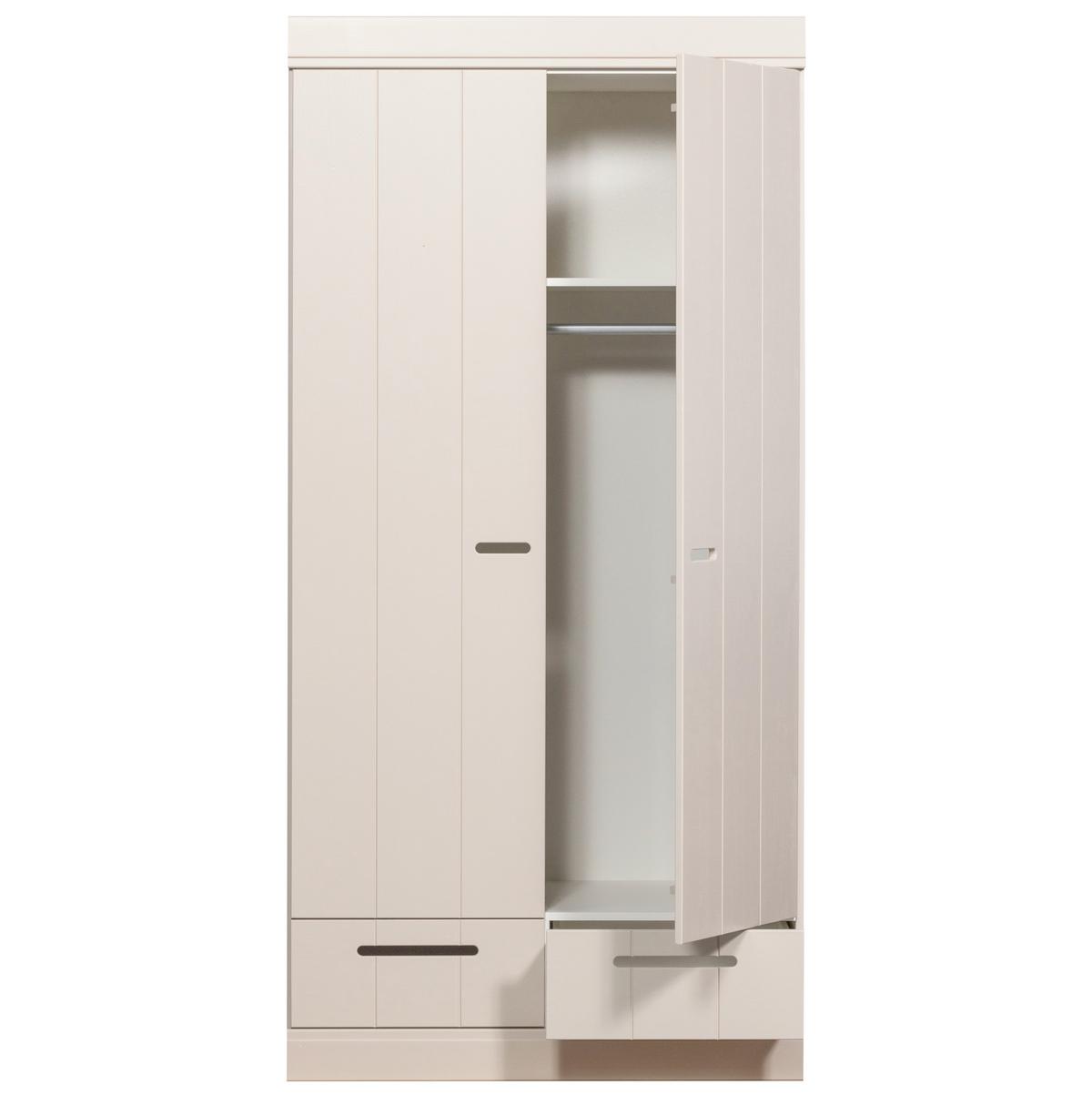 DREHTÜRENSCHRANK Connect Grau B: 94cm - Grau, Basics, Holz (94/195/53cm) - MID.YOU