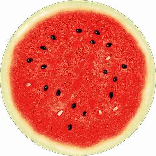 Sitzkissen Fruits ⌀ 38 cm Verschiedene Dessins - Gelb/Braun, MODERN, Textil (38cm) - Luca Bessoni