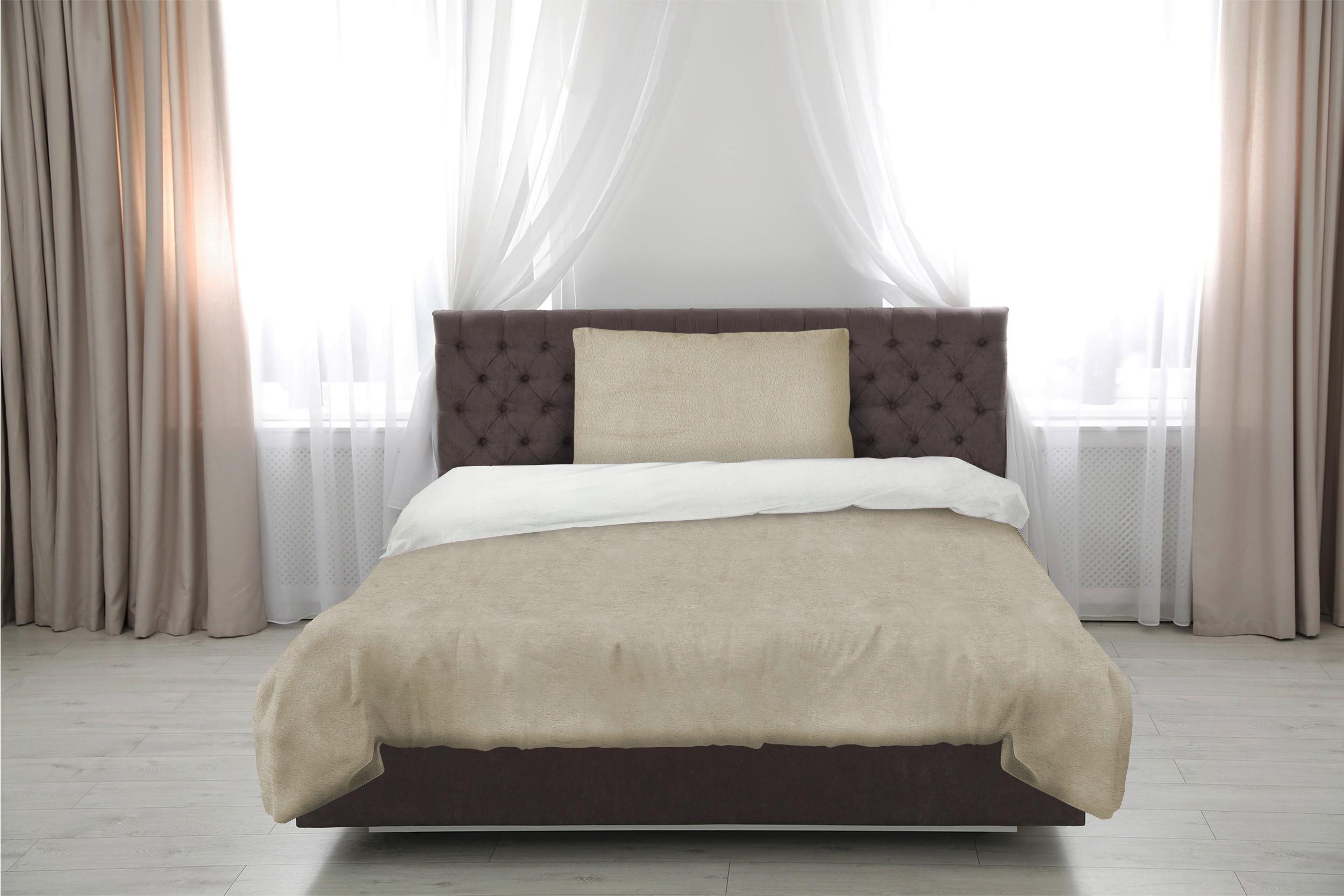 Fusion Matteo Bettwäsche-Set Super-King - Wendbar In Entenei, Palmblattdesign, Polycotton