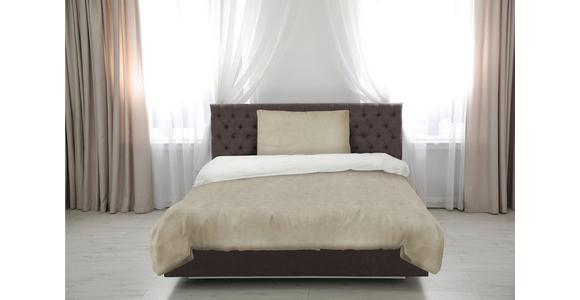 Flanell Bettwäsche 140x200 Cm Cashmere Taupe/beige - Taupe/Beige, ROMANTIK / LANDHAUS, Textil - James Wood