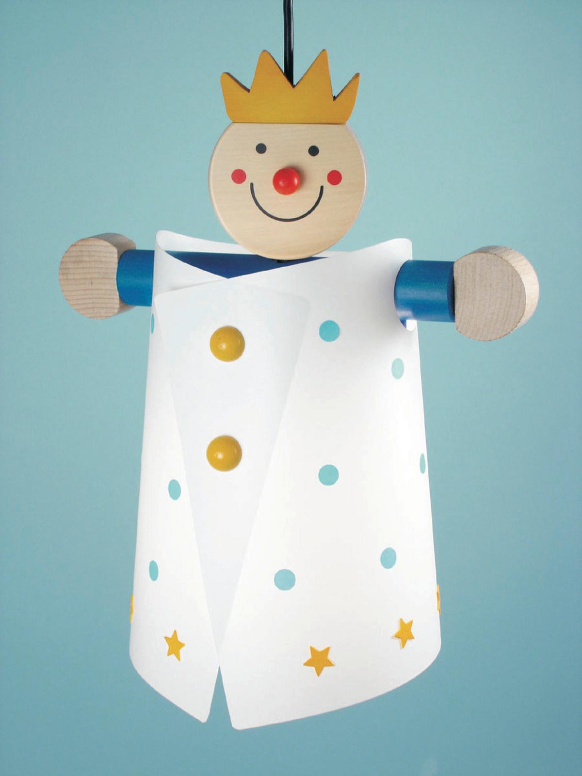 Kinderhängeleuchte 192 Prinz - Multicolor, Basics, Holz/Kunststoff (30/20/40cm) - Niermann