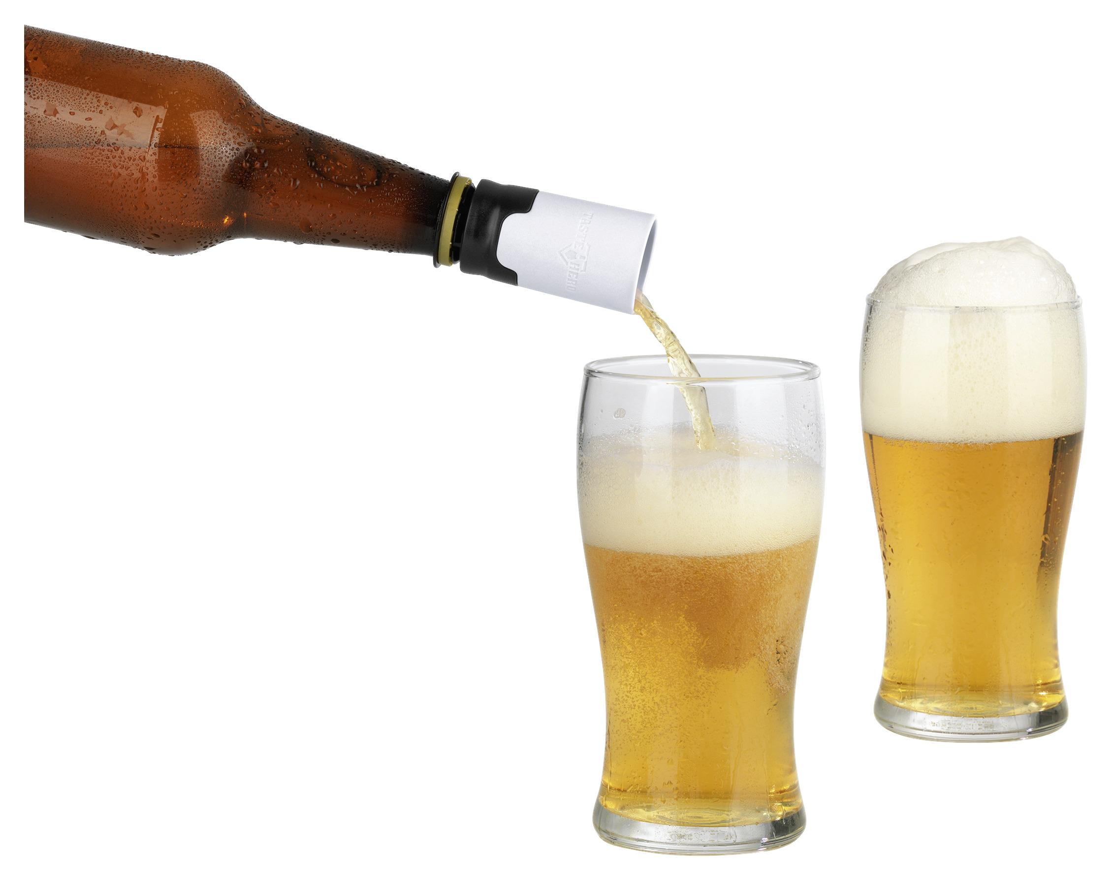 Flaschenaufsatz Taste Hero Bier-Aufbereiter - Weiß, Basics, Kunststoff (3,3/6cm) - Die Höhle der Löwen