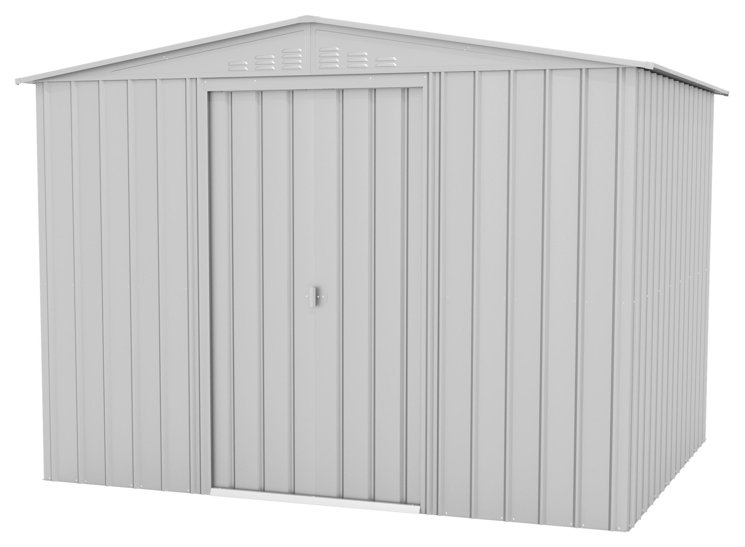 Gerätehaus Ohne Boden 308x225x247 Cm - Silberfarben, Basics, Metall (308/225/247cm)