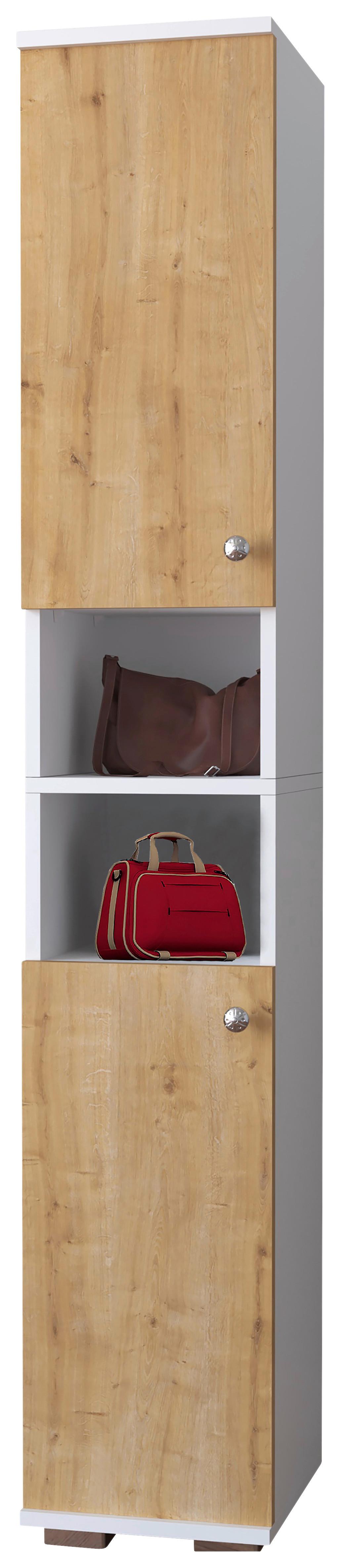 Schuhschrank Gados Honigeiche Dekor B: 30 Cm - Honigeiche/Anthrazit, MODERN, Holzwerkstoff (30/178/33cm) - MID.YOU